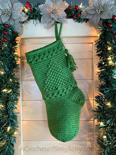 O' Christmas Tree Christmas Stocking - Free Crochet Pattern - A ...