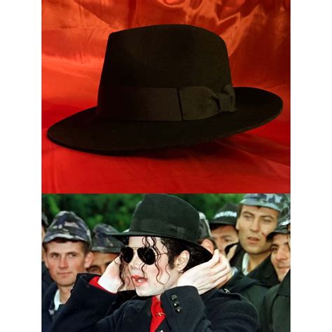 RARE Michael Jackson Fedora Hat 100% Exact Replica | Shopee Malaysia