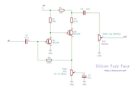 Fuzz Face Mods Schematic