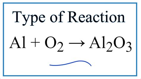 Type of Reaction for Al + O2 = Al2O3 - YouTube