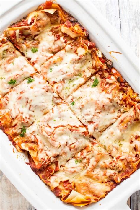 Slow Cooker Veggie Lasagna - Slow Cooker Gourmet