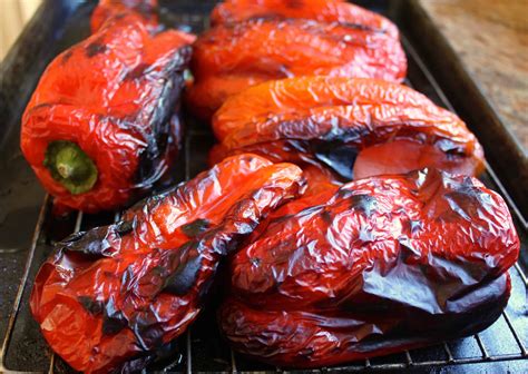 How to Roast Red Peppers & Italian Red Pepper Antipasto - Christina's Cucina