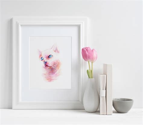 Illustration of a pink cat on Behance