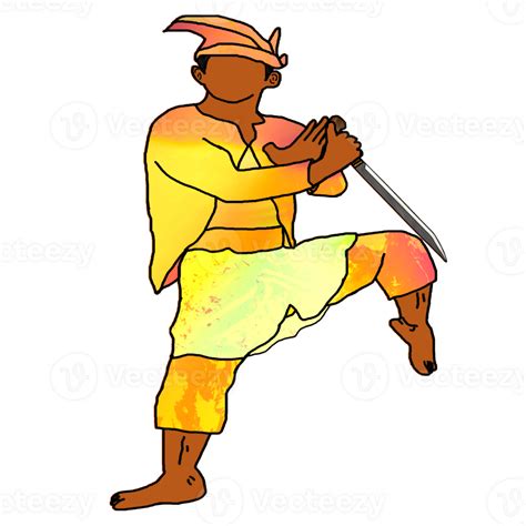 icon old costume Malay warrior 24559989 PNG