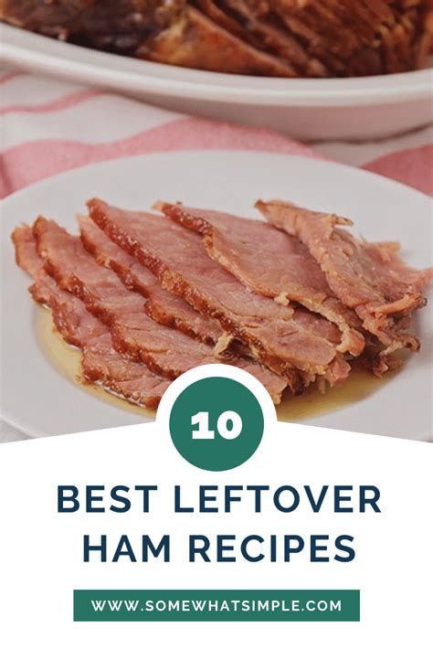 EASY Leftover Ham Recipes (Top 10 Ideas) - from Somewhat Simple