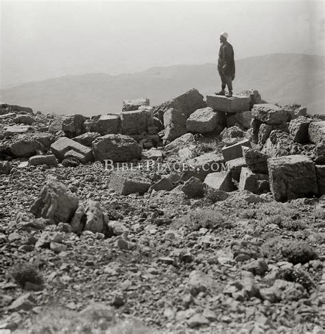 Mount Hermon, ruins of Kasr Antar on summit, mat05562.jpg | BiblePlaces ...