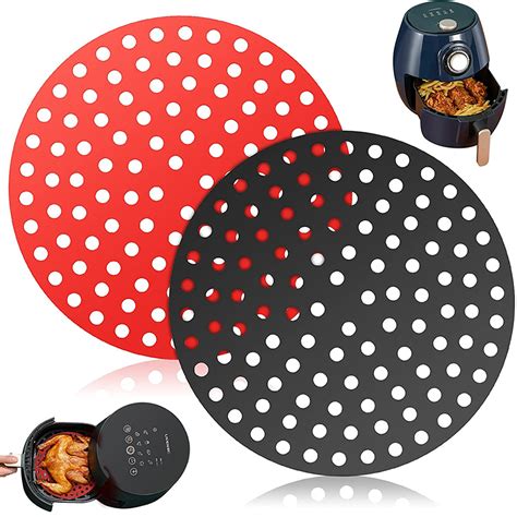 8 Inch Round Airfryer Silicone Pad Air Fryer Silicone Pot Liner With 3 Colors Mat - Buy Silicone ...