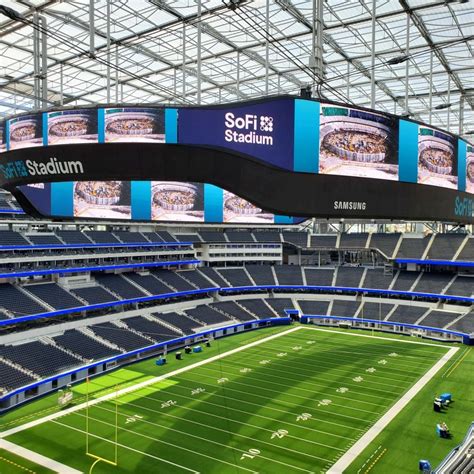 Samsung fits world's largest-in-sports LED videoboard at SoFi Stadium ...