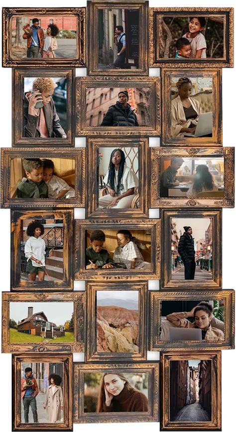 Amazon.com - J.M.Deco Collage Picture Frames for Wall Decor, 18-Opening ...