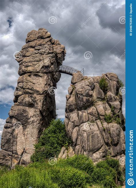 Natural and Cultural Monument Externsteine in Teutoburg Forest in ...