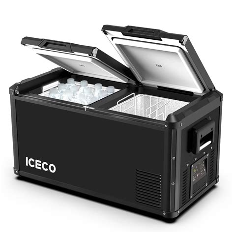 ICECO VLPro75D Dual Zone 12V Refrigerator Fridge Freezer | Portable fridge, Portable ...