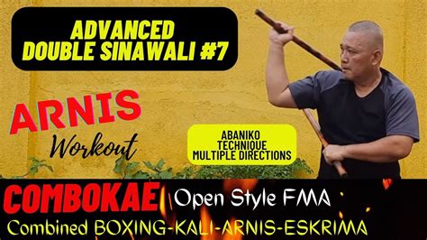 ADVANCED DOUBLE SINAWALI 7 - Multiple Opponent ABANIKO Technique #kali #arnis #eskrima XirDong # ...