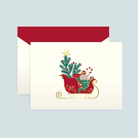 Christmas card with an envelope | Free Vector - rawpixel