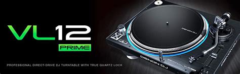 Amazon.com: Denon DJ VL12 PRIME | Professional Turntable with True Quartz Lock & RGB LED Light ...