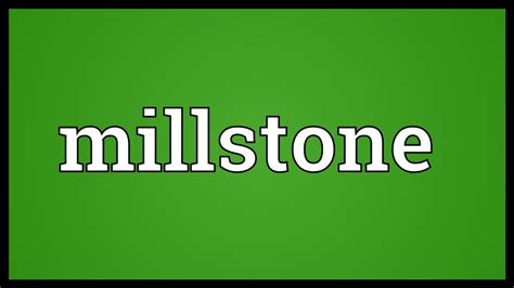 Millstone Meaning - YouTube