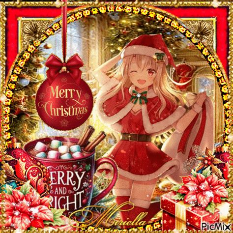 Manga Merry Christmas - Free animated GIF - PicMix