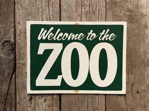 Zoo Welcome Signs