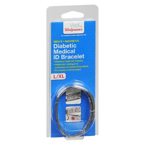 Walgreens Men's Magnetic Diabetic Medical ID Bracelet, 1 ct - Kroger