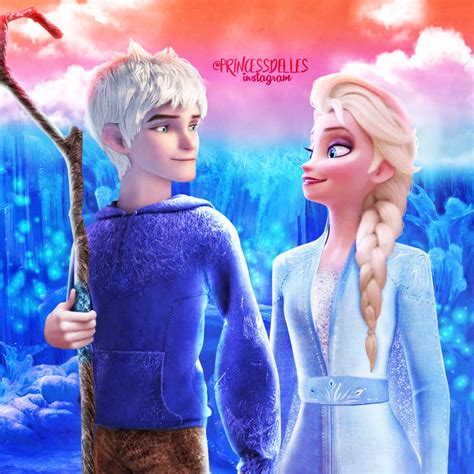 Elsa And Jack Frost by princessdelles on DeviantArt