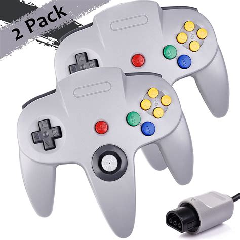 1080P Free download | 2Pack N64 Controller, iNNEXT Classic Retro Wired ...