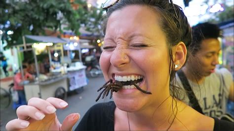 EATING BUGS in Cambodia! - YouTube