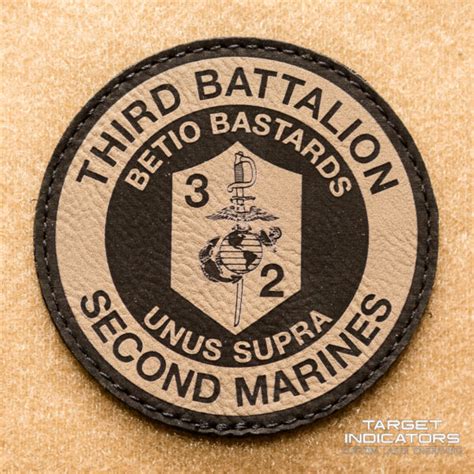 3rd Battalion 2nd Marines Laser Engraved Patch - Target Indicators