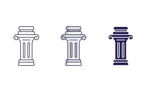 Corinthian pillar vector icon 23158640 Vector Art at Vecteezy