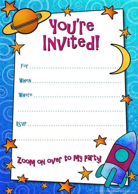 Free Printable Boys Birthday Party Invitations | HubPages