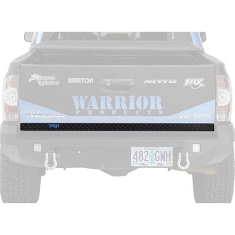 Warrior Lower Tailgate Protector - Aluminum Black Diamond Plate | Diamond plate, Tailgate, Black ...