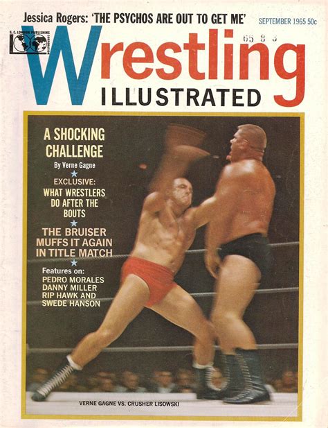 The Original Wrestling Illustrated September 1965 Verne Gagne Crusher Lisowski | Bout, Danny ...