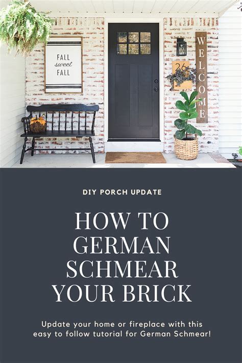 How to German Schmear (Smear) Your Brick! — Made By Muermanns