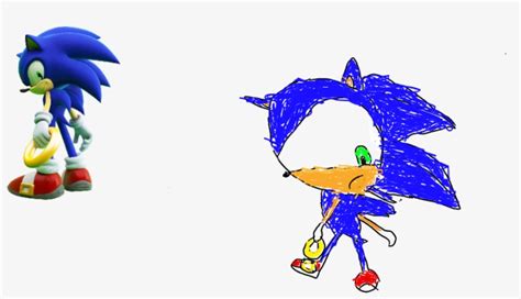 Sonic Drawing Im Really Bad By Solarisphase2 On Deviantart - Bad Sonic Drawing - 1024x648 PNG ...