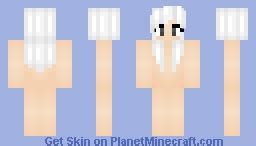 White Hair Base Minecraft Skin