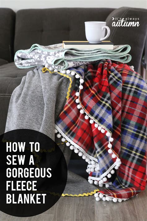 How to make gorgeous DIY fleece blankets {it's so easy!} - It's Always ...