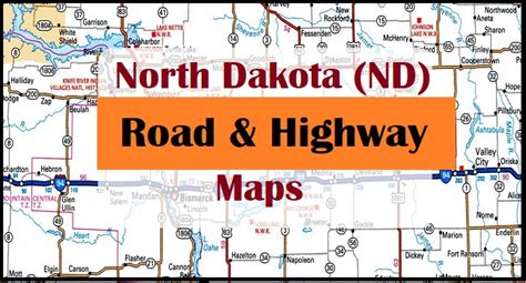 North Dakota (ND) Road and Highway Map