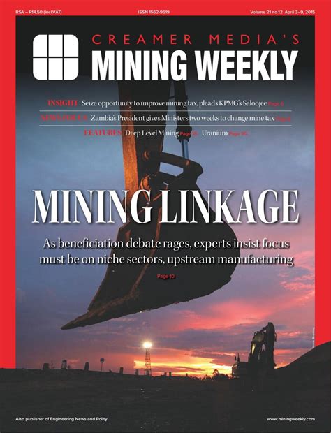 Mining Weekly-April 03, 2015 Magazine - Get your Digital Subscription