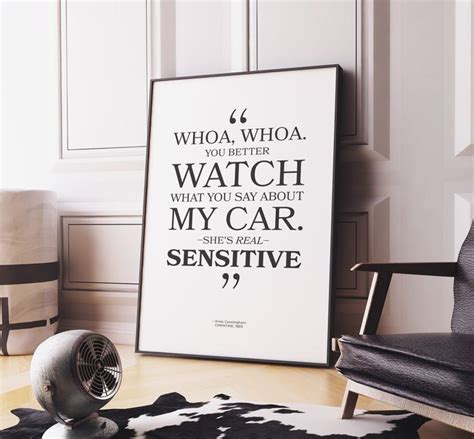 Christine Movie Quote Poster 'Whoa Watch What You Say | Etsy | Quote posters, Typography poster ...