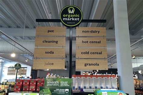 organic grocery store aisle signs - Google Search