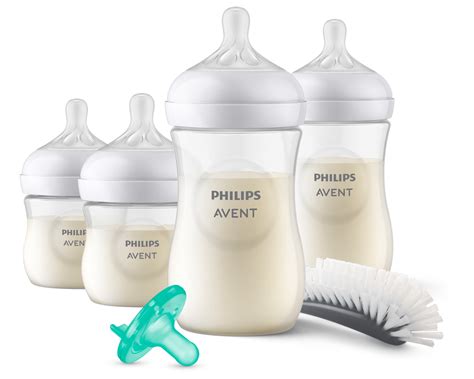 Philips Avent Natural Baby Bottle with Natural Response Nipple Newborn ...