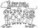 Malaysian Children Coloring Page  Free Printable Pages For Kids sketch template