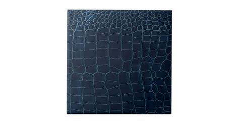 blue alligator skin tile | Zazzle