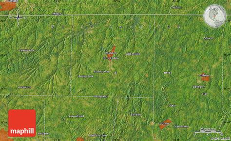 Satellite Map of Roxboro