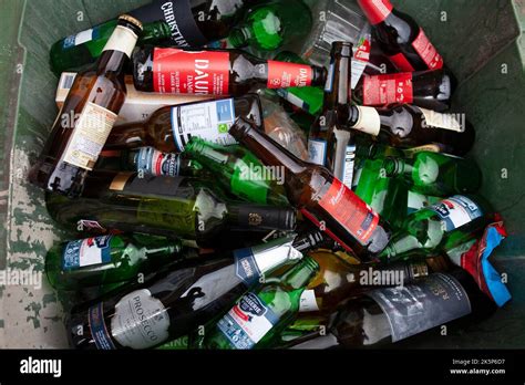 Pile Of Empty Liquor Bottles