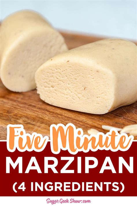 Easy Marzipan Recipe (4 Ingredients) | Sugar Geek Show