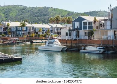 Knysna Waterfront Houses Boats Part Thesen Stock Photo 1342034372 ...