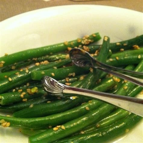 Garlic-Sesame String Beans