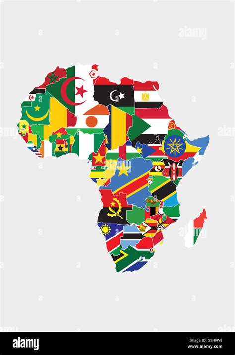 African flags hi-res stock photography and images - Alamy