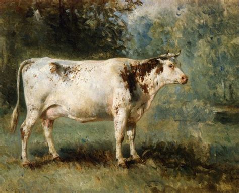 Famous 1800s Paintings of Cows | Cow in a Landscape | Milch cow art | Pinterest | A cow, French ...