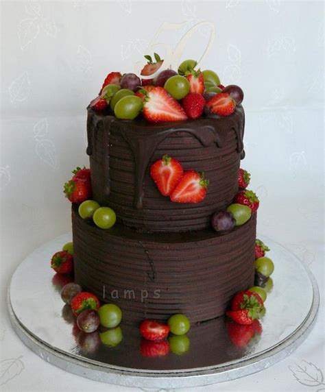 Chocolate and fruit - Decorated Cake by lamps - CakesDecor