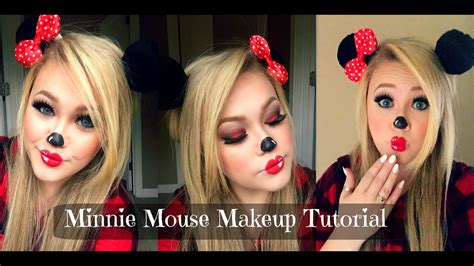 Minnie Mouse Halloween Makeup Tutorial - YouTube